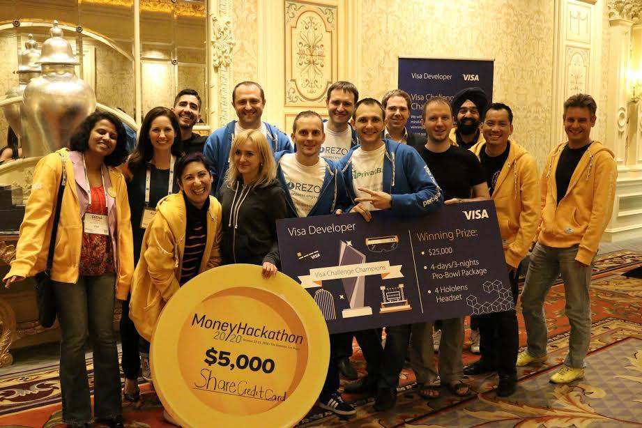 Share.CreditCard: Corezoid hits the jackpot in Las Vegas – team wins Visa Challenge at Money 20/20 Hackathon
